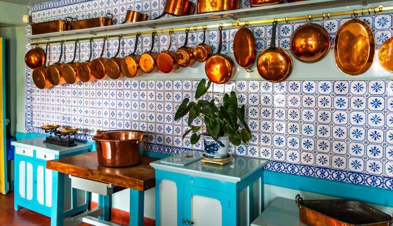  A cozinha de Claude Monet em Giverny