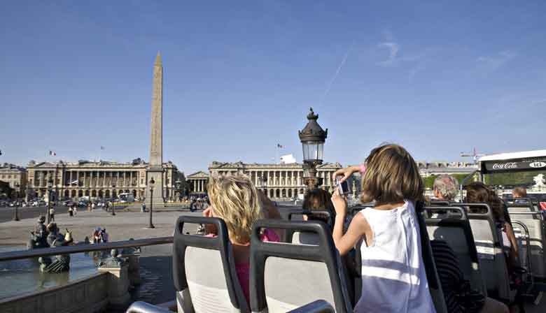 Vue de la place de la Concorde de l'Opentour
