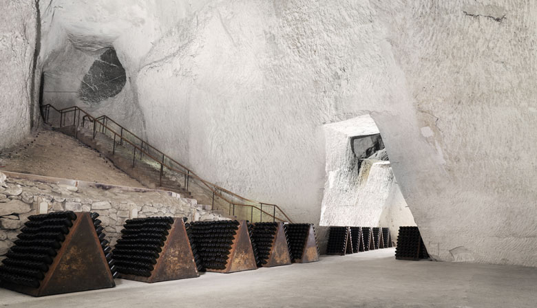 Ruinart's wine cellar