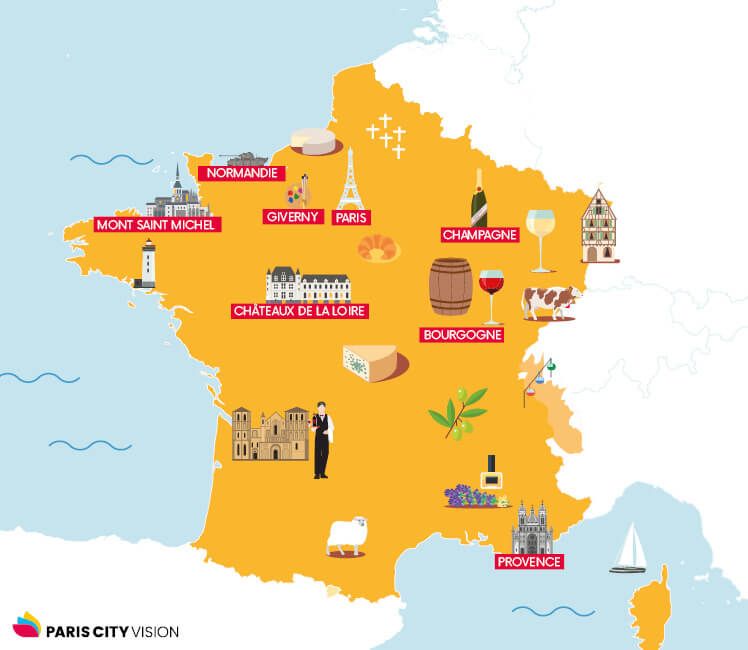 carte france villes touristiques