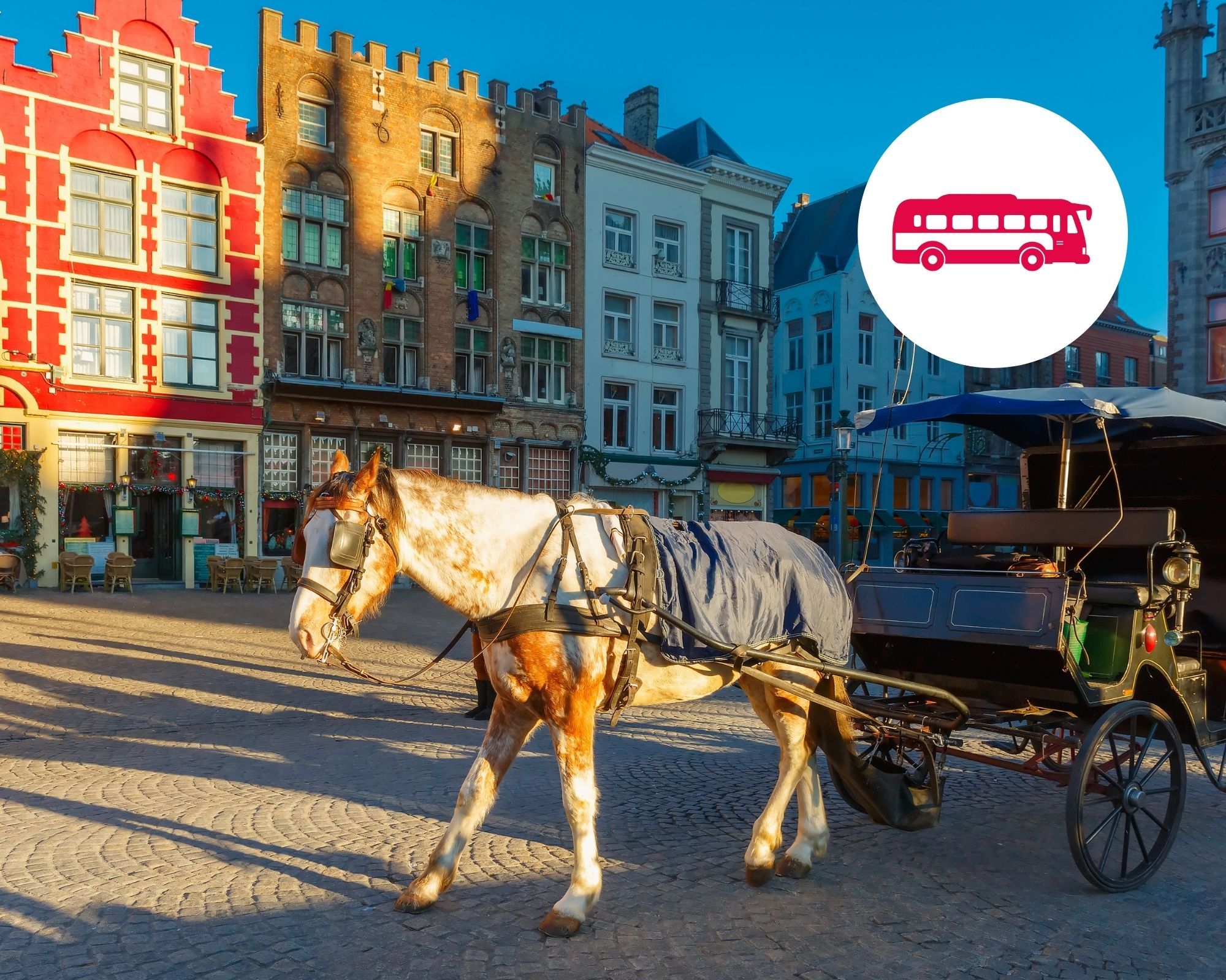 Promenade en calèche dans le centre de Bruges