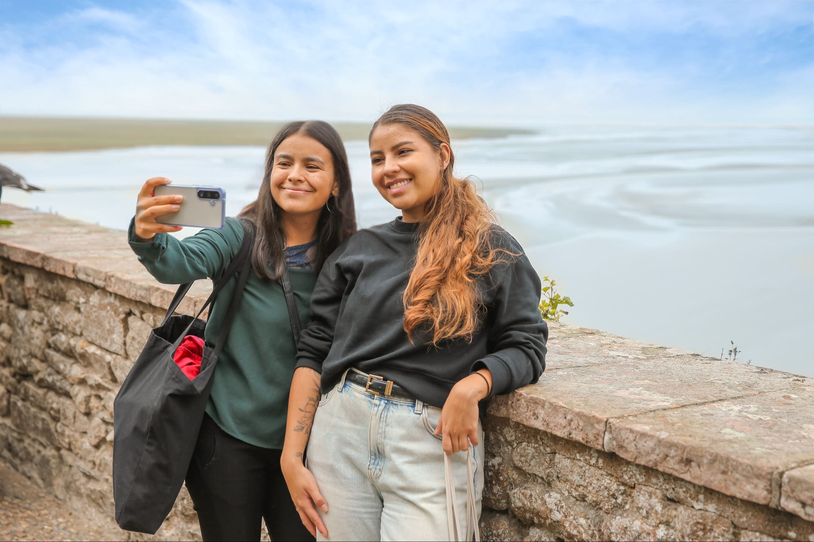 Walk through the village of the Mont Saint Michel