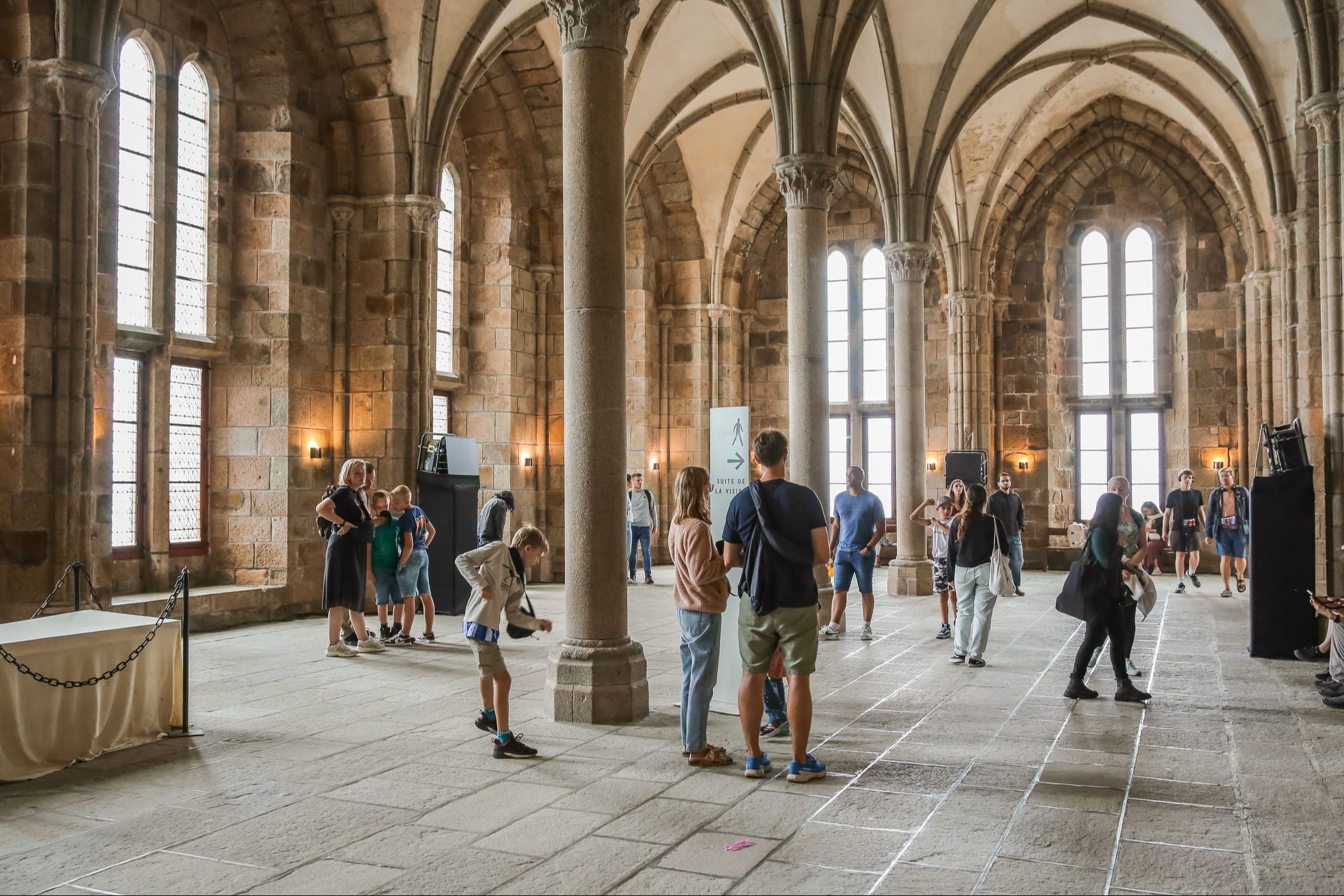 モン・サン・ミッシェル・アベイの回廊