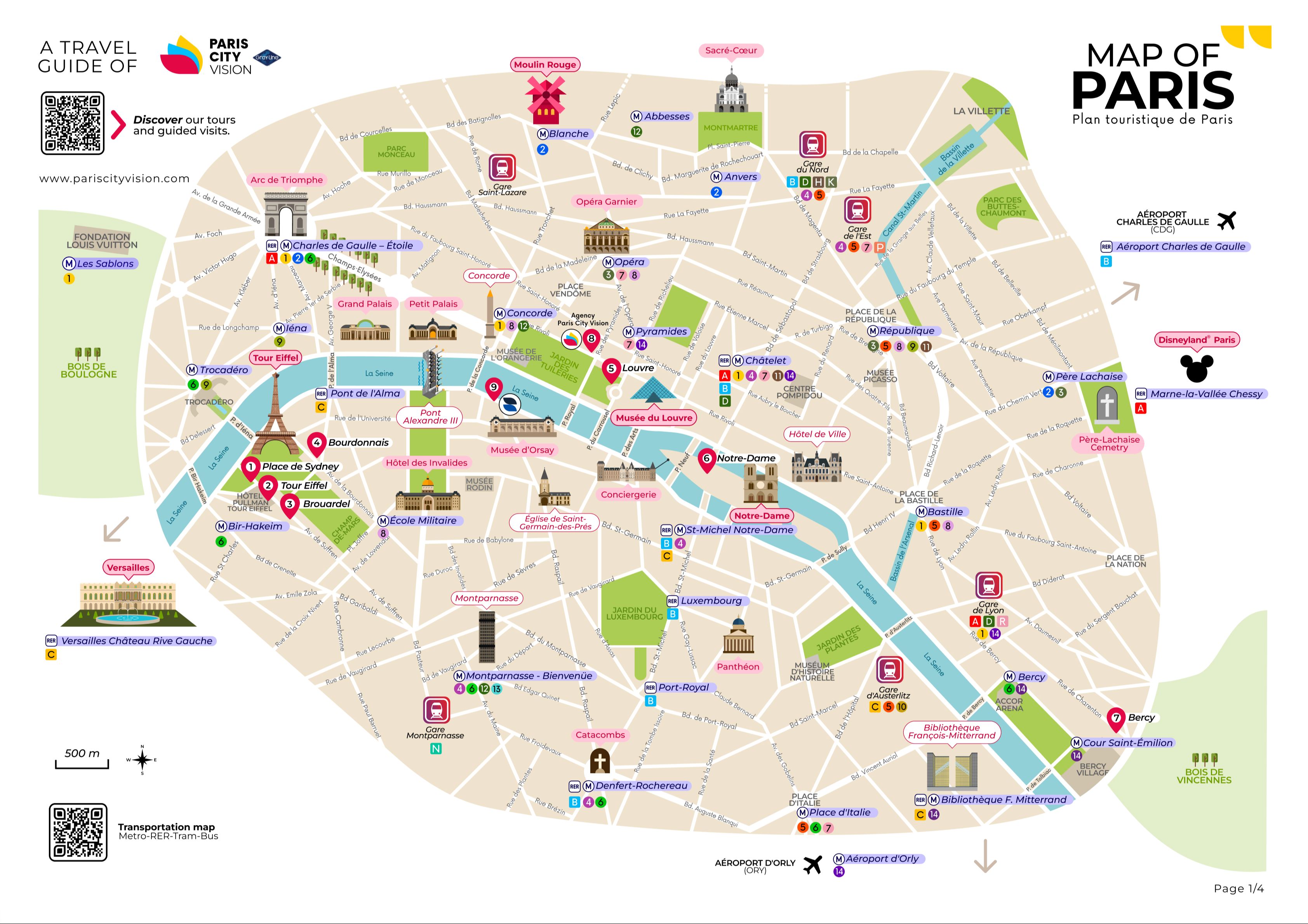Tourist Map Of Paris With Landmarks 60 Photos Guidebookbali Tourist Map Of Paris With Landmarks 60 Photos Guidebookbali
