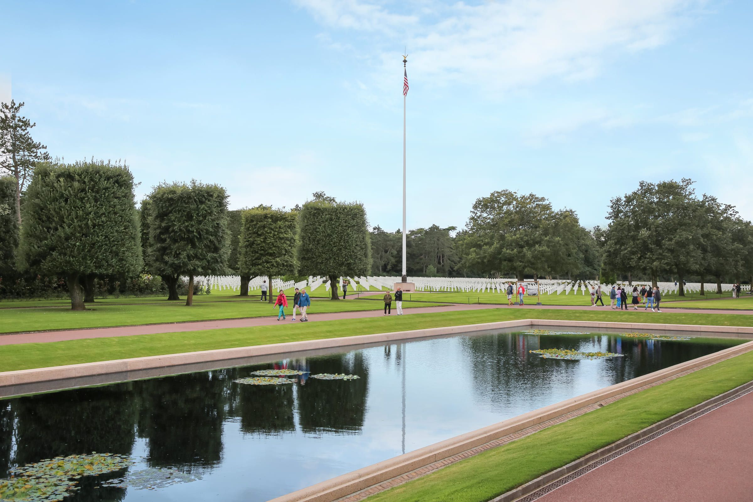 Arromanches Beach with remains of the Landing of the Allies in Normandy