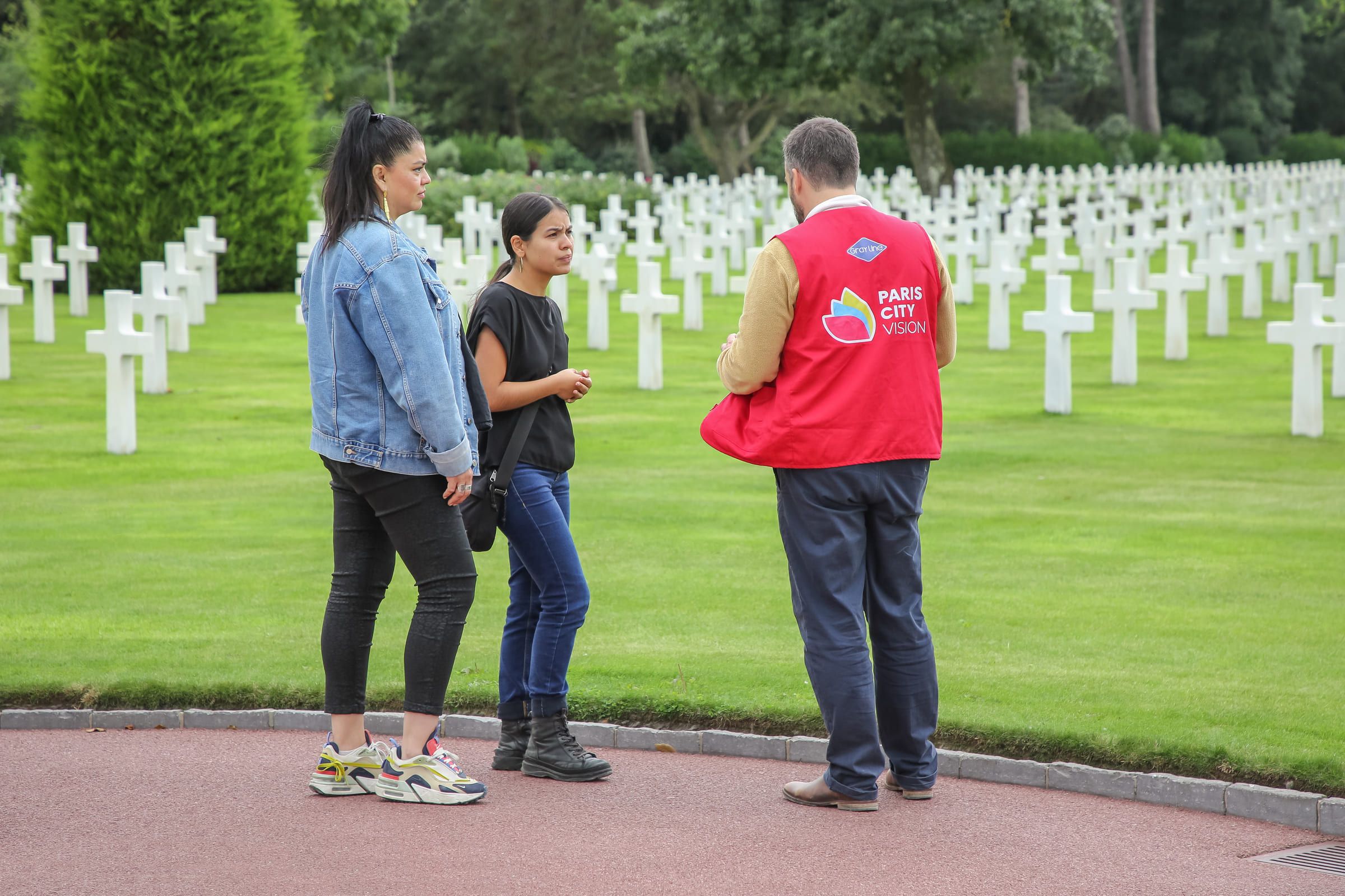 American cimetery Saint Laurent on the landing beaches of normandy
