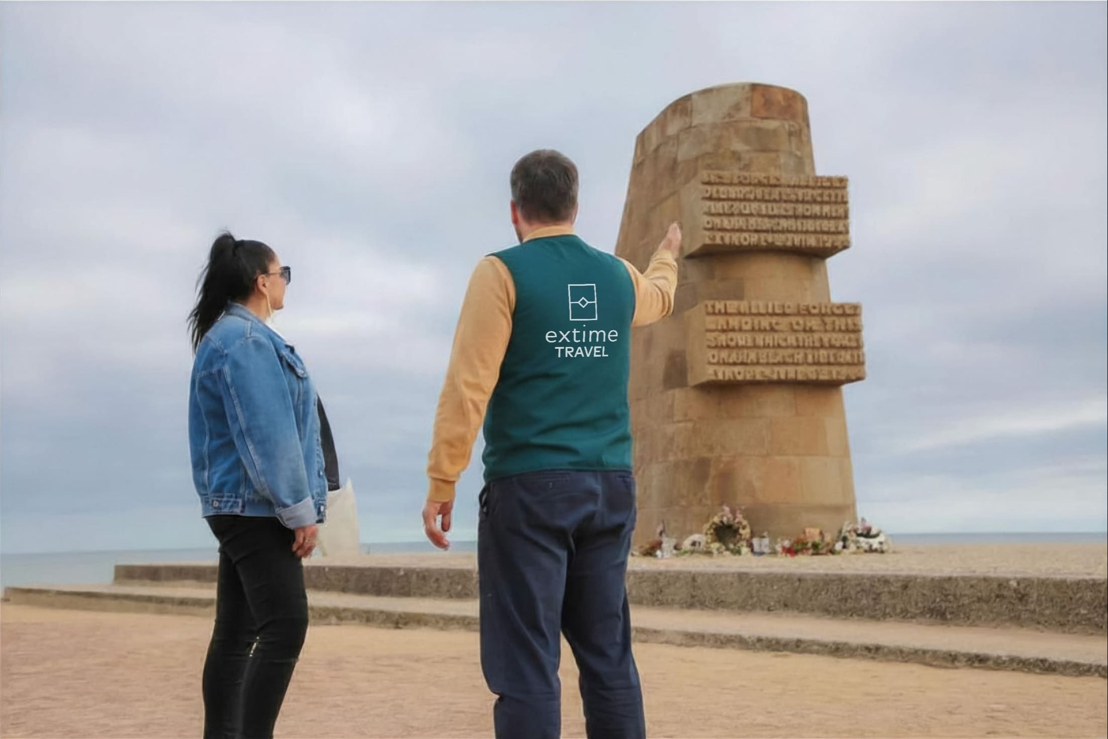 Private all day guided tour of the D-Day landing beaches, with roundtrip transportation from Paris (1-7)