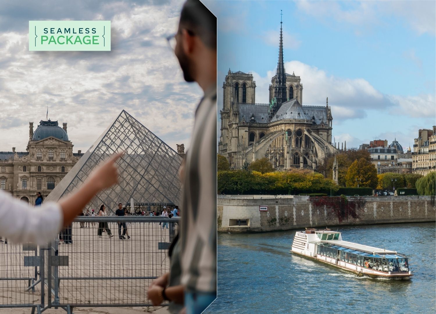 Guided visit of the Louvre museum and dinner cruise on the Seine